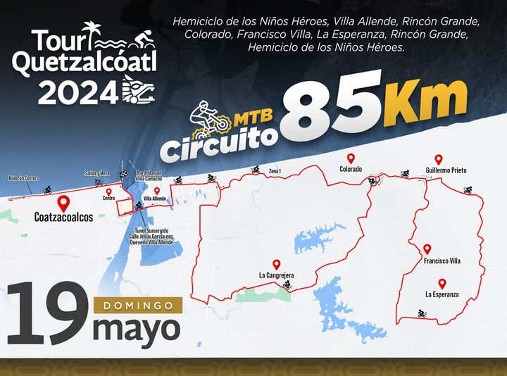#Ruta Modalidad #MTB 85KM