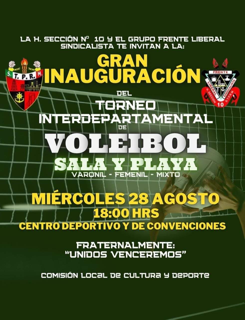 TORNEO INTERDEPARTAMENTAL DE  VOLEIBOL