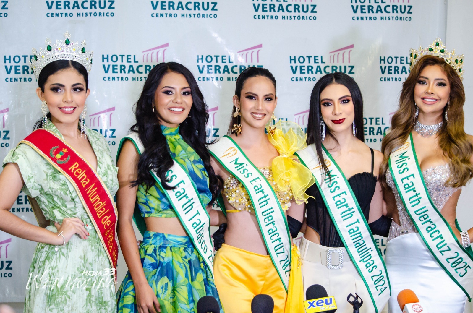 Tres veracruzanas participarán en Miss Earth México 2024